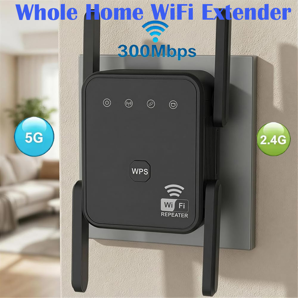 Smart Home Network - 2026 New WiFi Repeater 300Mbps 2.4GHz