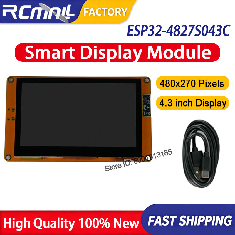 Smart Home Esp32 - ESP32-4827S043C 4.3 Inch Smart LCD Display