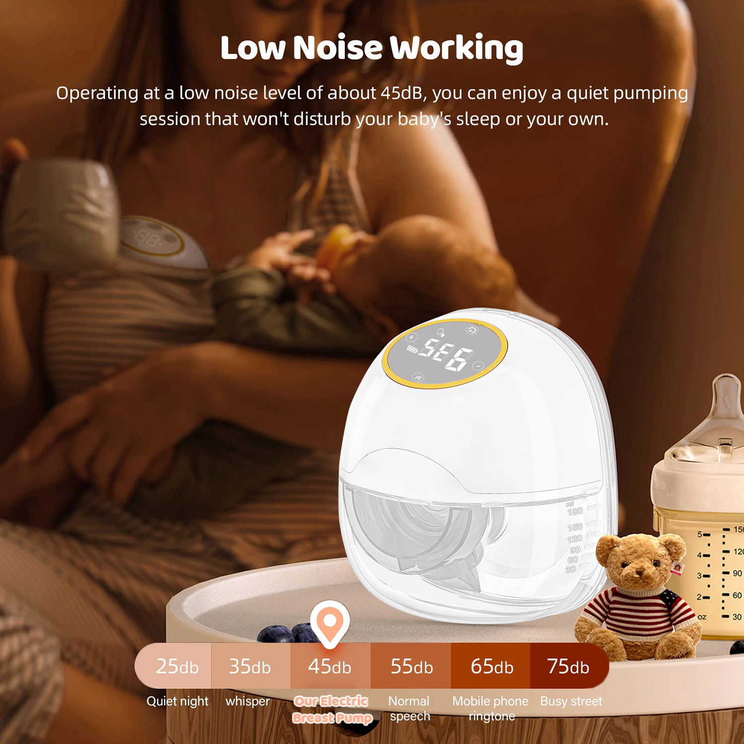Smart Home Yam Pounder - Portable 1PCS Electric Wearable Breast Pump