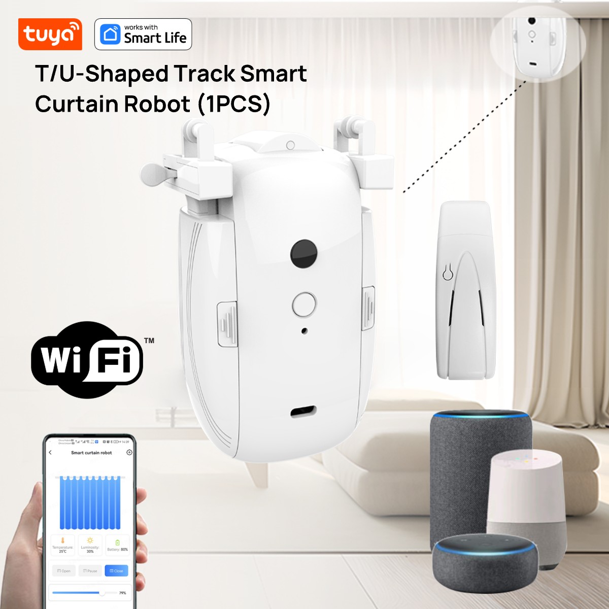 Smart Home Nest - Tuya Smart WiFi Curtain Robot (1PCS