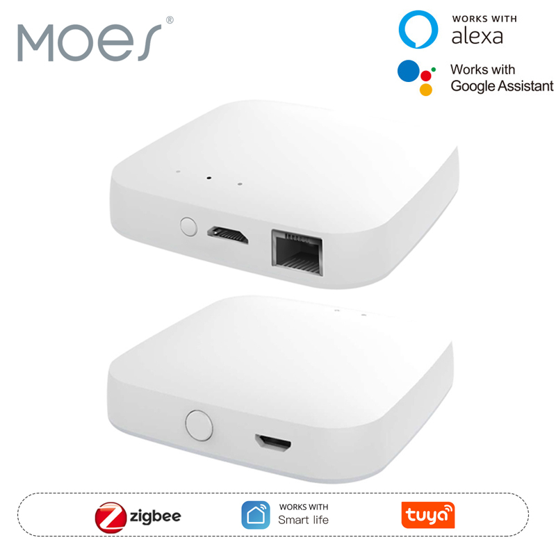 Smart Home Nest - MOES Tuya ZigBee3.0 Smart Hub, Wireless/Wired