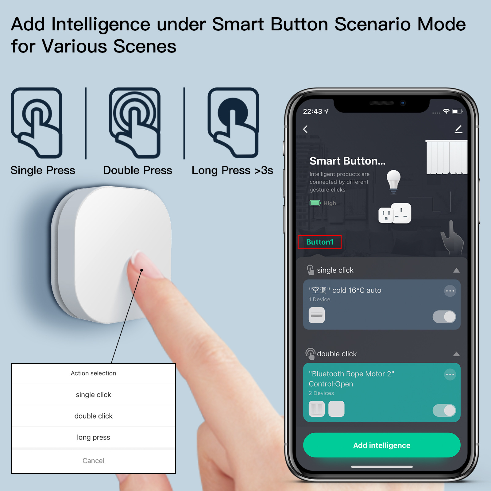 Smart Home Miniature - Mini Wireless Switch ZigBee Emergency Button