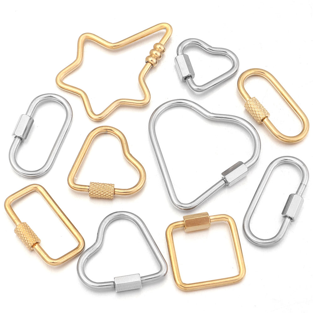 Smart Home Key - 2pcs Gold Stainless Steel Heart Screw