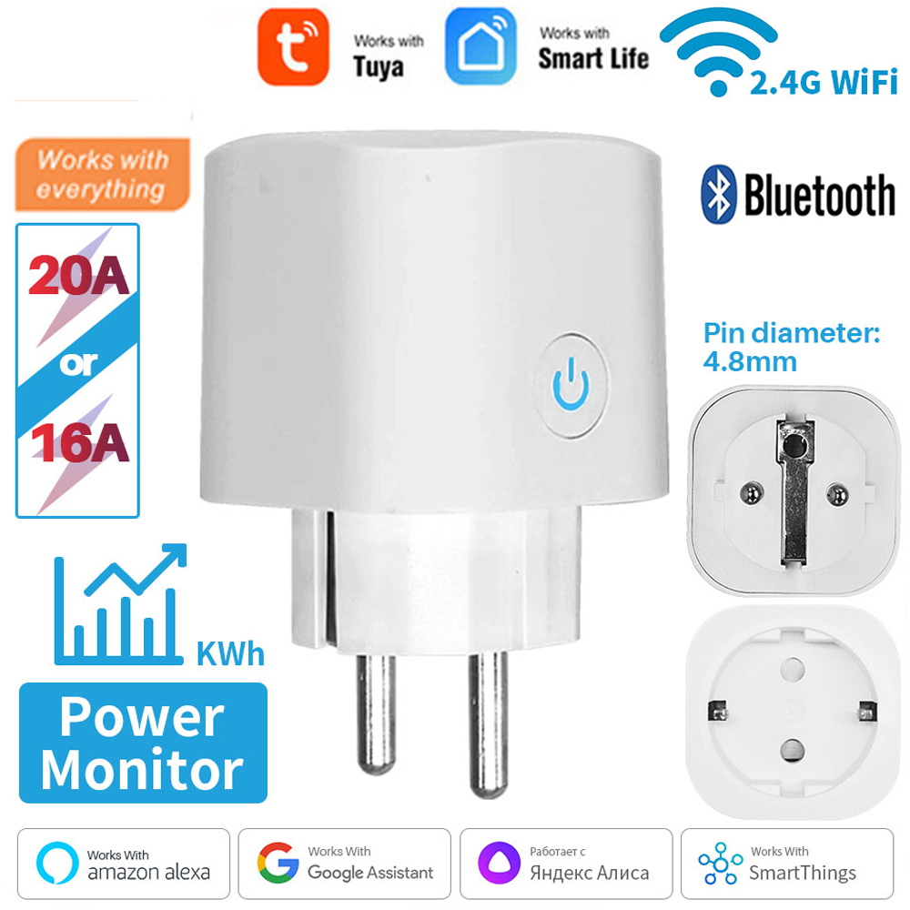 Work With TUYA Smart Plug WiFi - огляд і ціна Smart Outdoor Plug