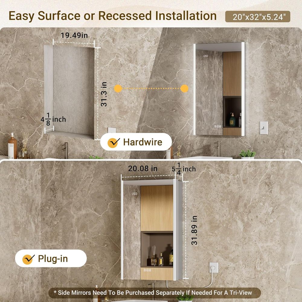 20x32 Lighted Medicine Cabinet - огляд і ціна Smart Home Or Smart Home