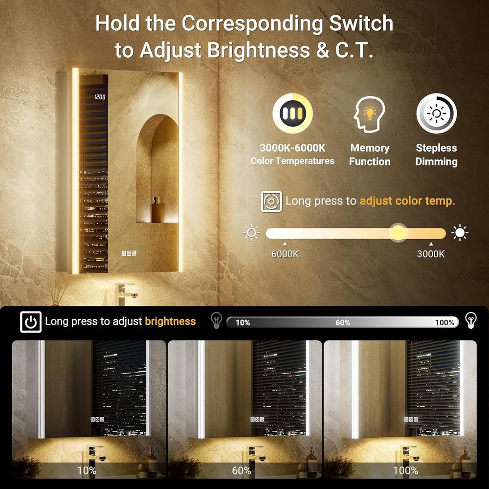20x32 Lighted Medicine Cabinet - огляд і ціна Smart Home Or Smart Home