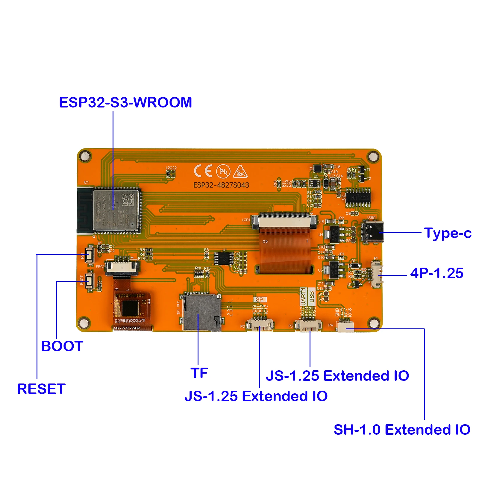 ESP32-4827S043C 4.3 Inch Smart - огляд і ціна Smart Home Esp32
