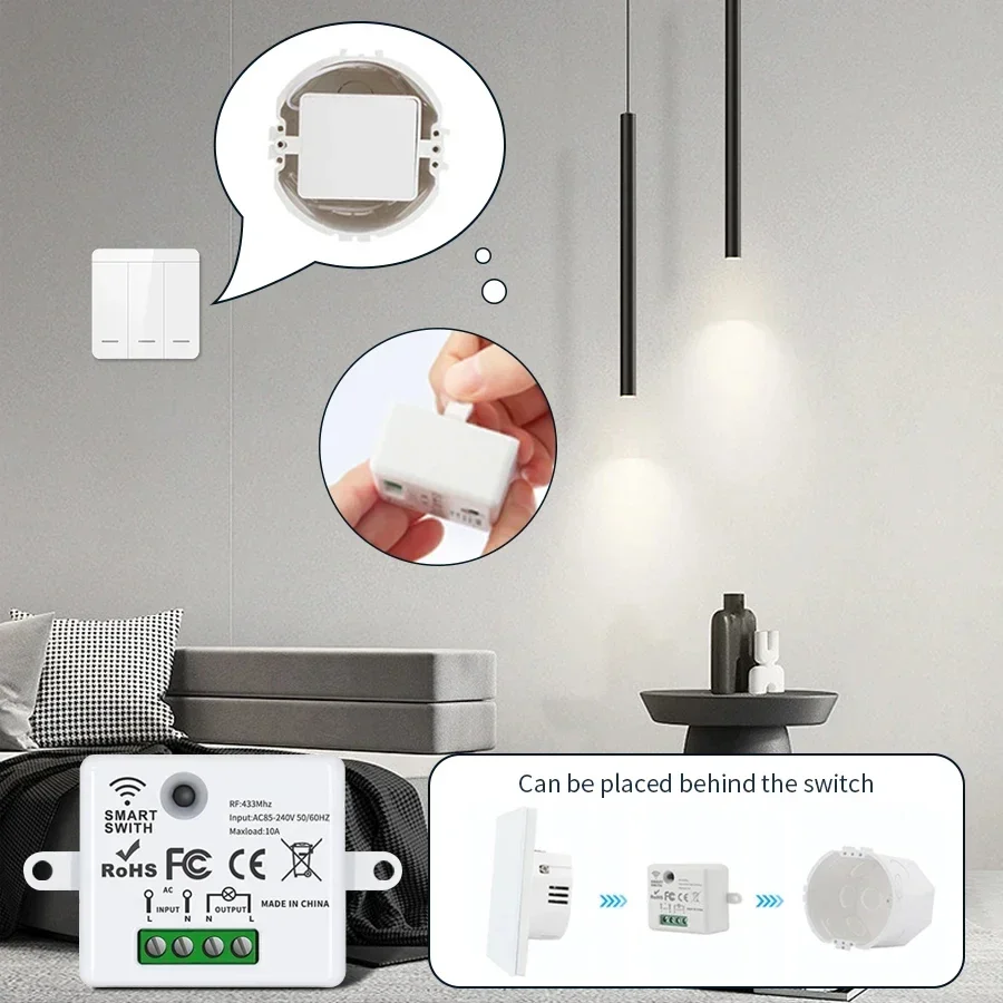 RF 433MHz Wireless Remote Cont - огляд і ціна Smart Ir Remote Controller