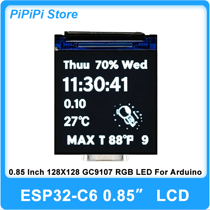 ESP32 C6 0.85 Inch 128X128 IPS - огляд і ціна Smart Home Esp32