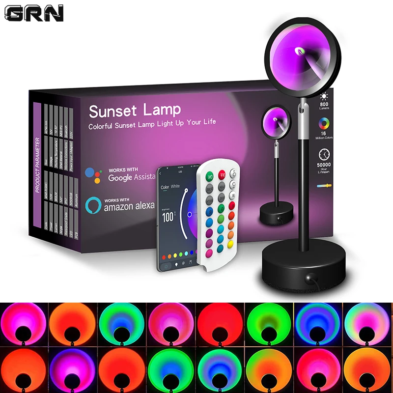 Smart LED Sunset Lamp Colorful - огляд і ціна Smart Home Network
