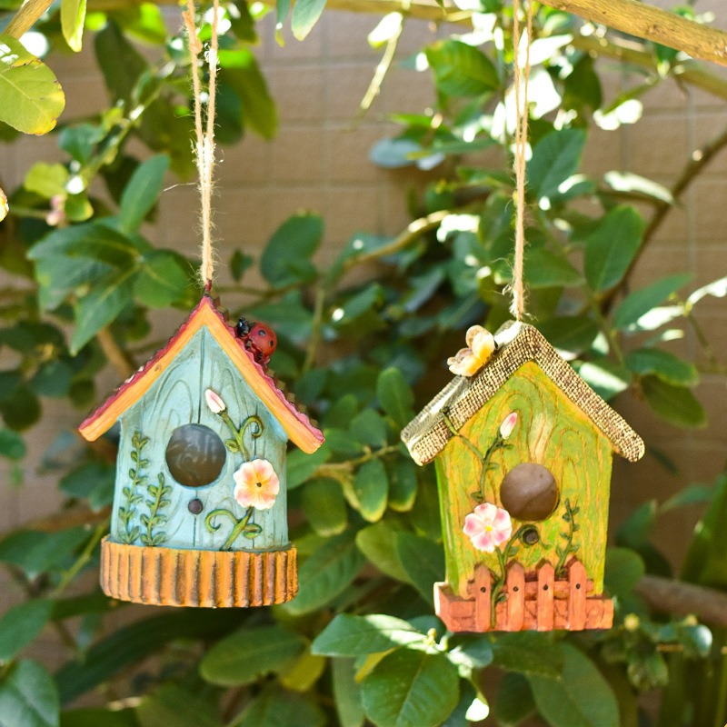 Rustic Resin Bird House Statue - огляд і ціна Smart Home Nest