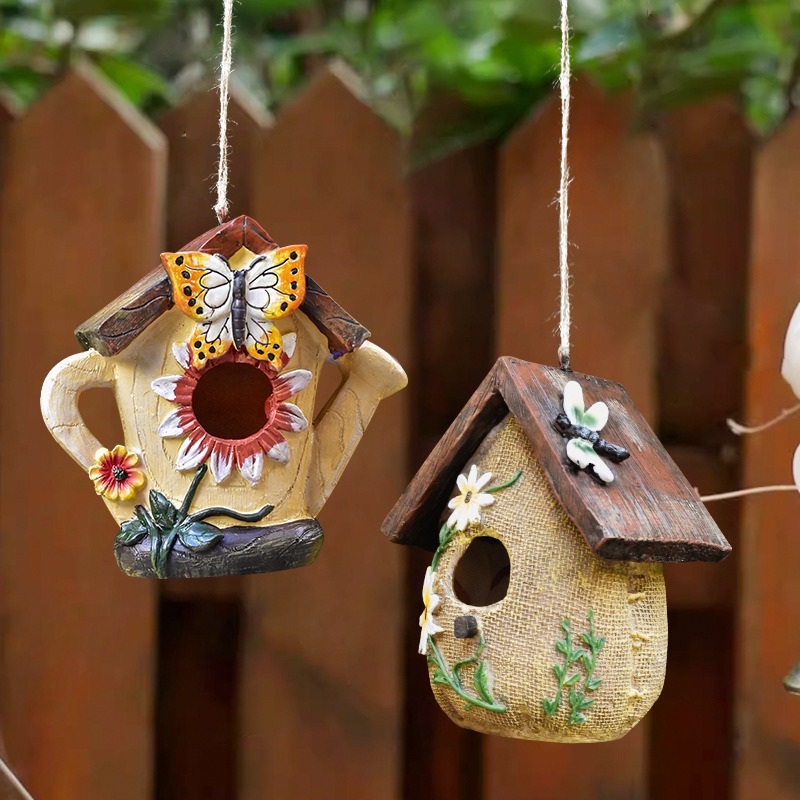 Rustic Resin Bird House Statue - огляд і ціна Smart Home Nest