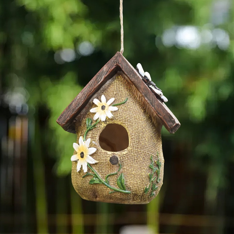 Rustic Resin Bird House Statue - огляд і ціна Smart Home Nest
