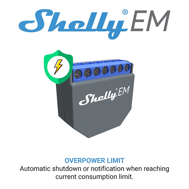 SHELLY EM Wifi Smart Life Cont - огляд і ціна Smart Home Voice Control