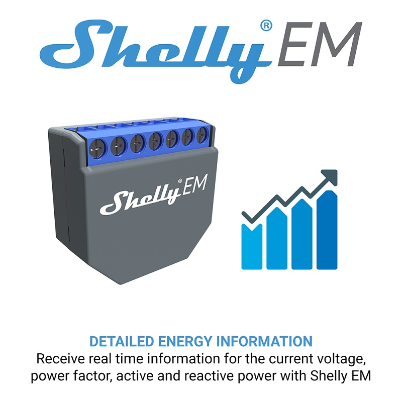 SHELLY EM Wifi Smart Life Cont - огляд і ціна Smart Home Voice Control