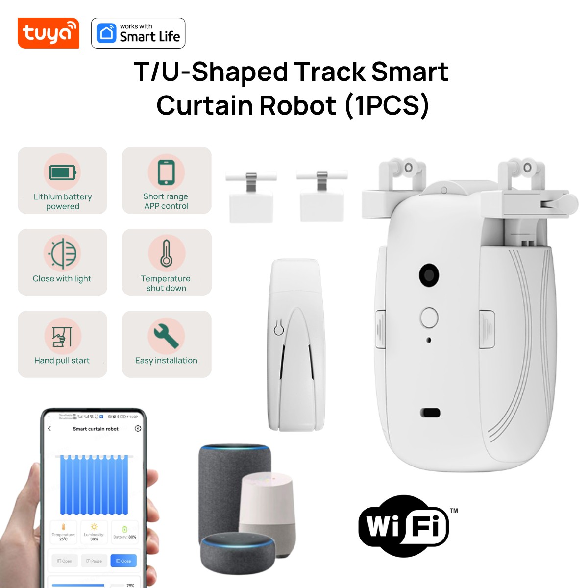 Tuya Smart WiFi Curtain Robot  - огляд і ціна Smart Home Nest