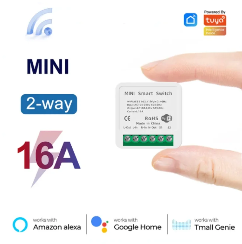 Mini 16A WiFi Switch Smart Lif - огляд і ціна Smart Home Miniature