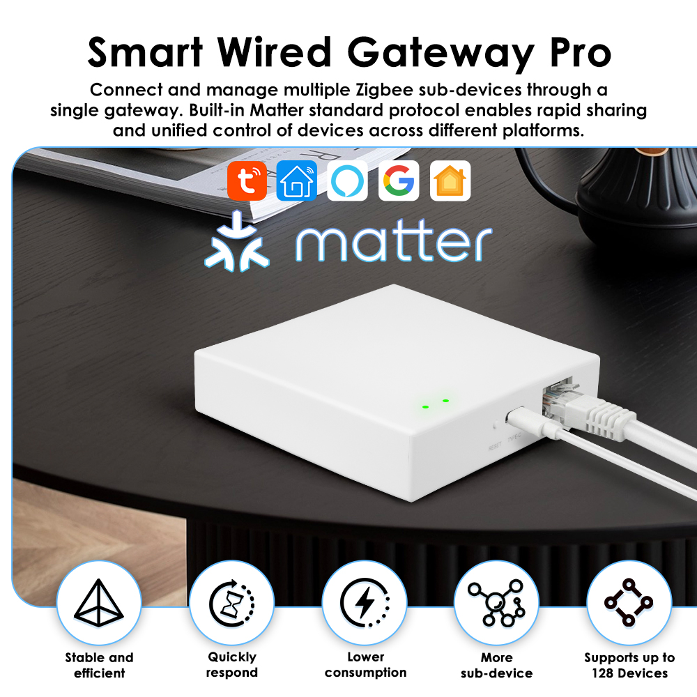Tuya Zigbee Matter Wired Gatew - огляд і ціна Smart Home Offline System