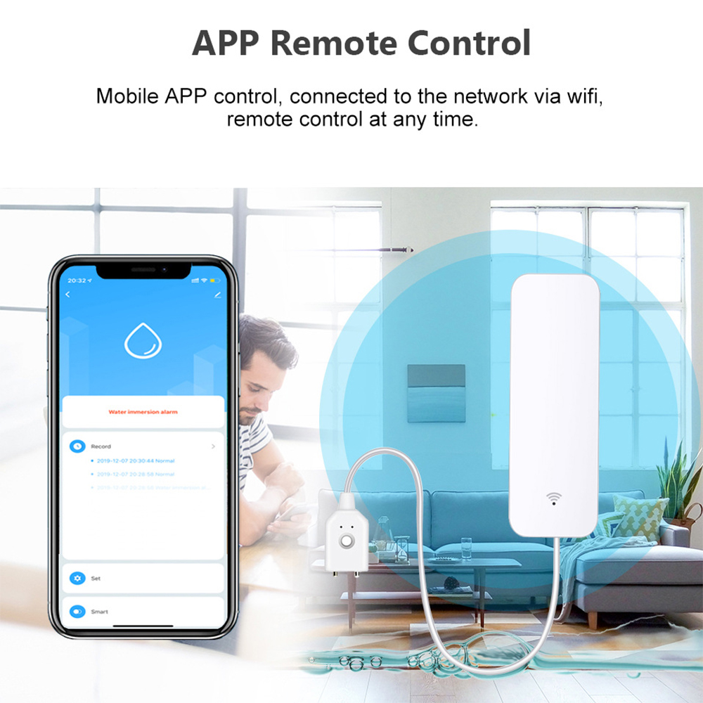 Tuya WiFi Water Leak Sensor, W - огляд і ціна Smart Home Network