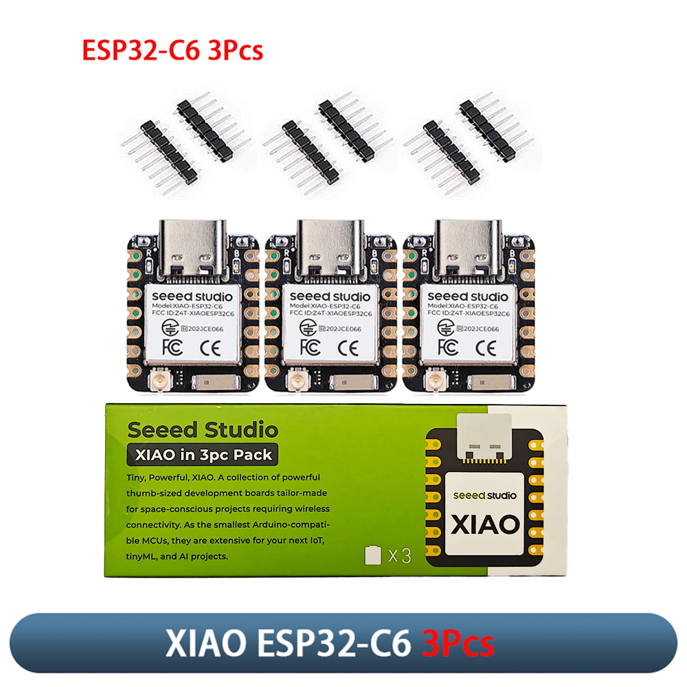 XIAO ESP32-C6 3Pcs Development - огляд і ціна Smart Home Esp32