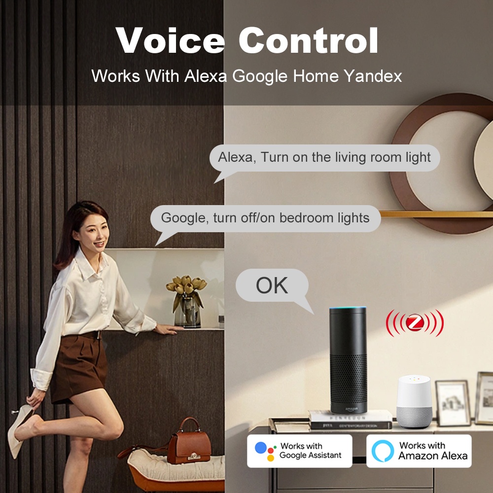 Smart Life ZigBee Push Button  - огляд і ціна Smart Home Voice Control