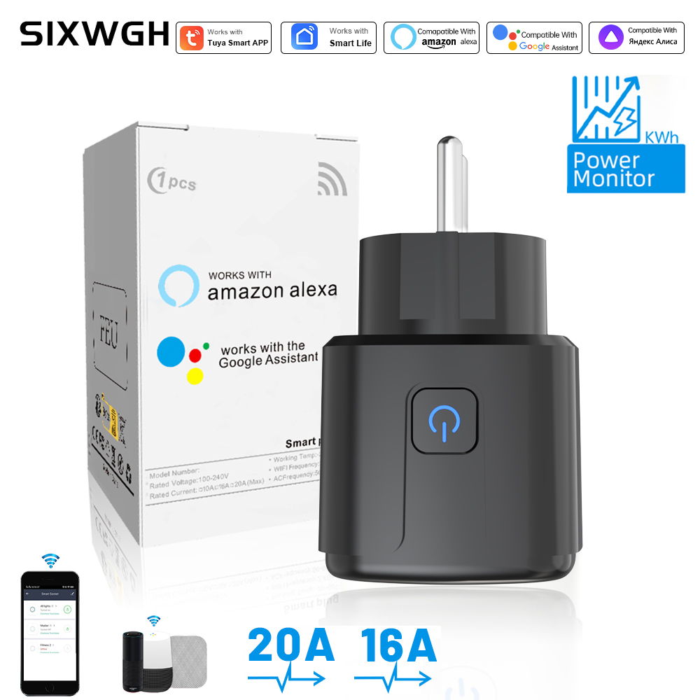 Tuya Smart Socket WiFi Remote  - огляд і ціна Smart Home Voice Control