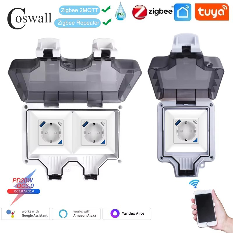 Coswall IP66 Waterproof EU Soc - огляд і ціна Smart Outdoor Plug