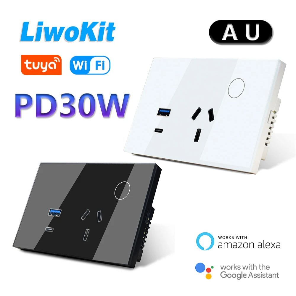 LiwoKit AU Tuya Wifi Wall Sock - огляд і ціна Smart Home Or Smart Home