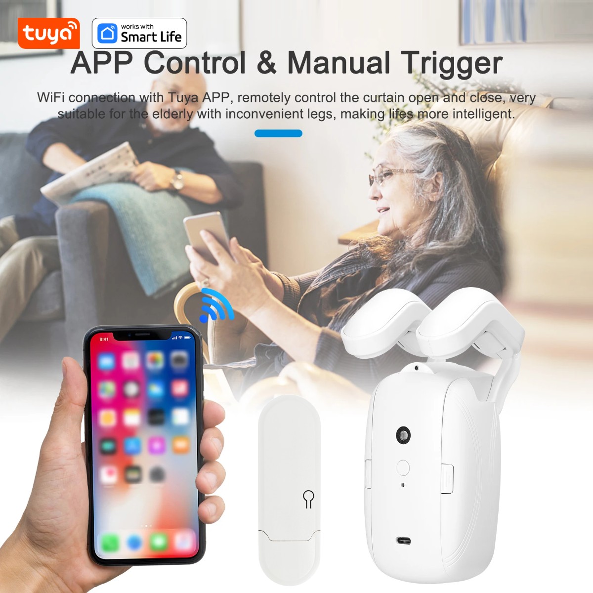 1/2PCS Tuya Smart WiFi Curtain - огляд і ціна Smart Home Nest