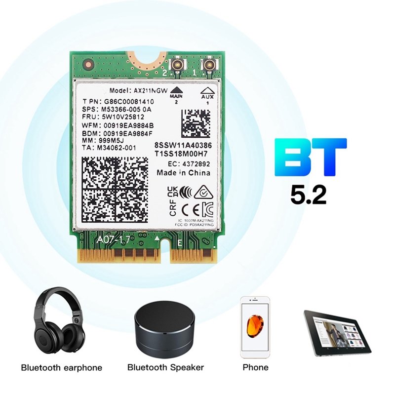 AX211NGW+Dual Antenna WiFi 6E  - огляд і ціна Smart Home Key