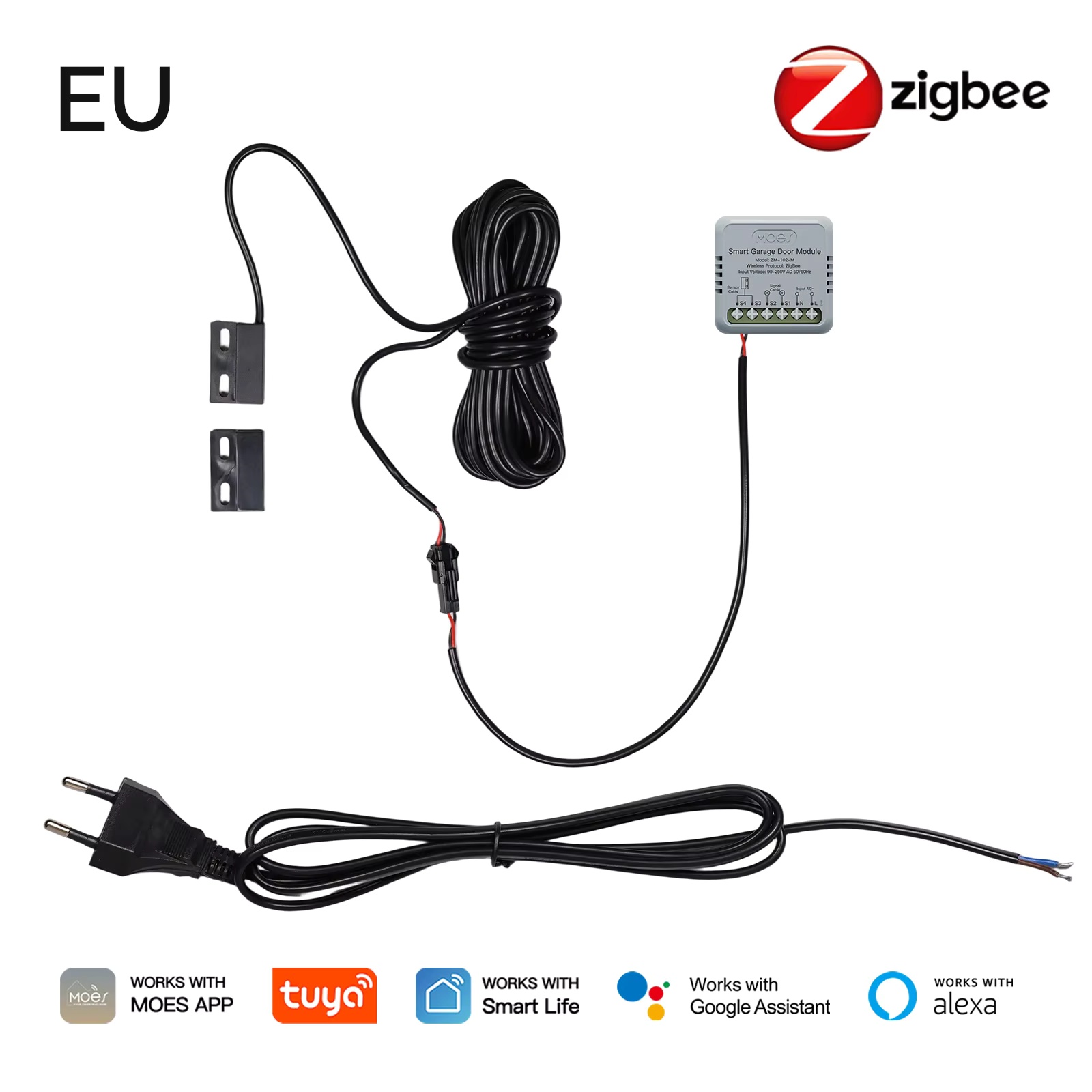 MOES Zigbee Garage Door Contro - огляд і ціна Smart Home Voice Control