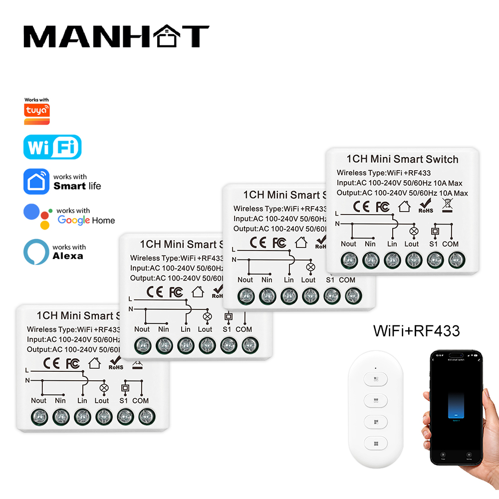 10A Mini WIFI Smart Switch RF4 - огляд і ціна Smart Ir Remote Controller
