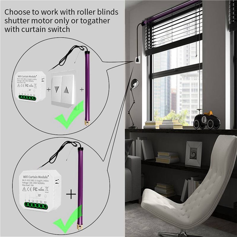 A27F-3X Tuya WIFI Smart Curtai - огляд і ціна Smart Home Voice Control