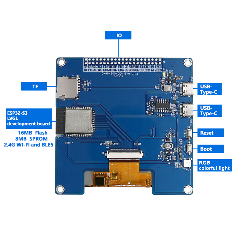 4inch 480×480 IPS TFT Square D - огляд і ціна Smart Home Arduino
