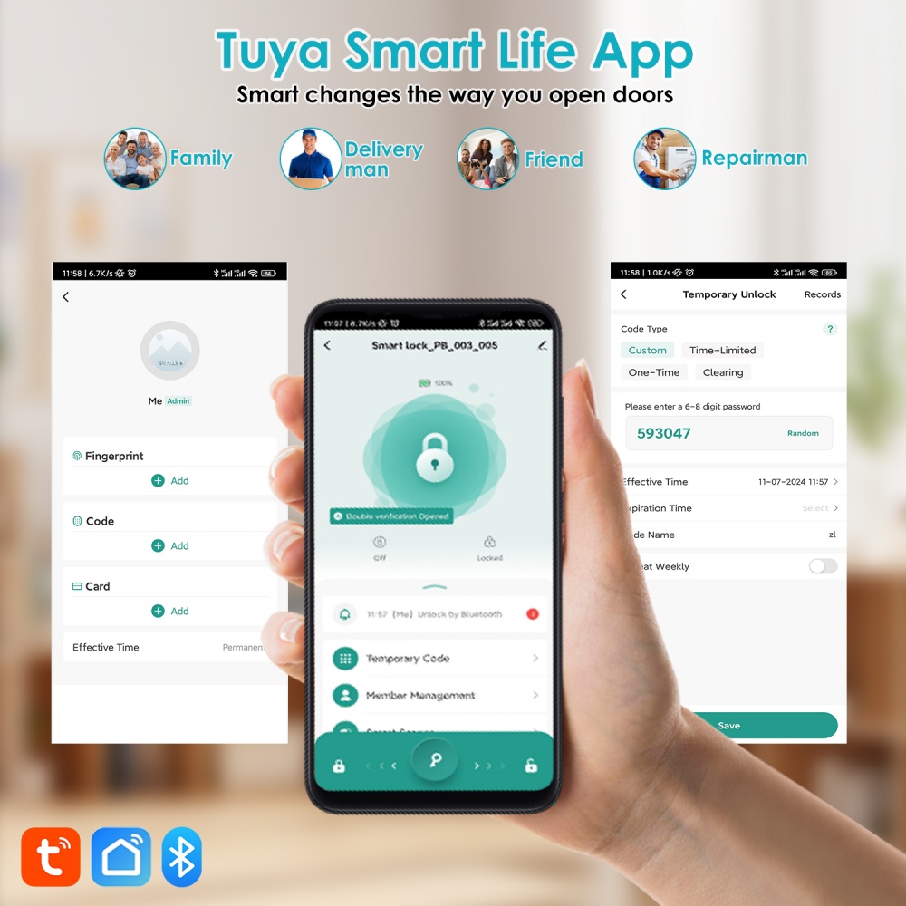 YFK Tuya 5-in-1 Smart Door Han - огляд і ціна Smart Home Website