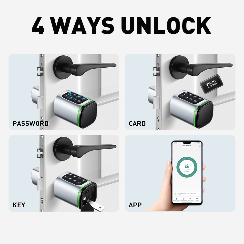Smart Cylinder Lock Tuya 60-90 - огляд і ціна Smart Home Website