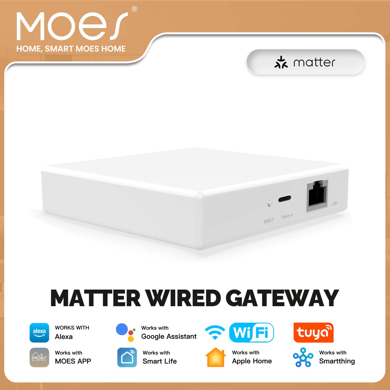 MOES Tuya ZigBee Matter Thread - огляд і ціна Smart Home Bridge