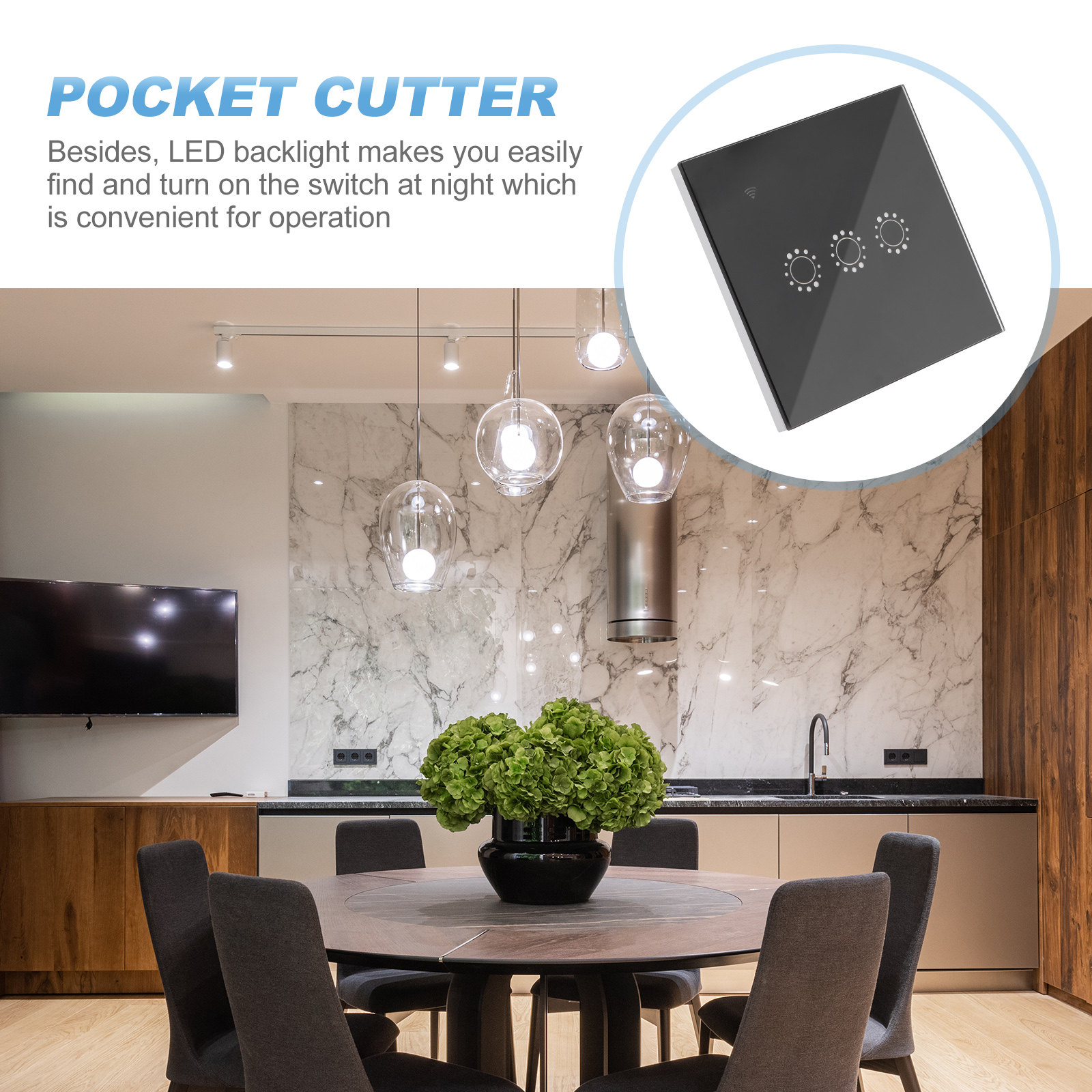 Wireless WiFi Touch Switch Pan - огляд і ціна Smart Home Control Panel