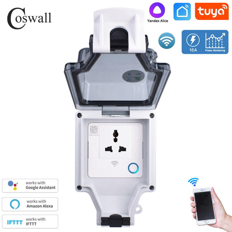 Coswall Tuya Wifi Voice Contro - огляд і ціна Smart Outdoor Plug